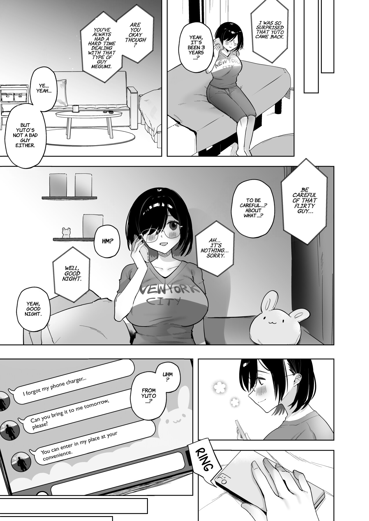 Hentai Manga Comic-My Plain Girlfriend Is That Guy's Personal Fucktoy For The Summer Break-Read-8